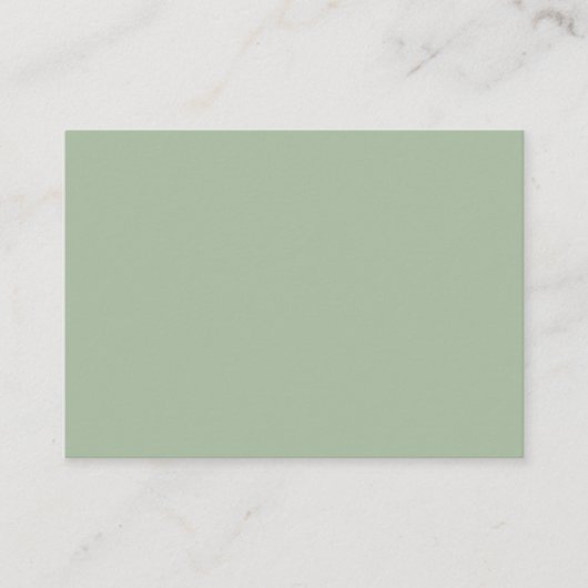 Sage Green Custom Branded Visitekaartje (Voorkant)
