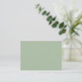 Sage Green Custom Branded Visitekaartje (Staand voorkant)
