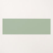 Sage Green Custom Branded Yogamat (Voorkant (horizontaal))