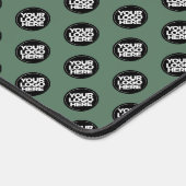 Sage Green Custom Business Logo Patroon Bureaumat (Hoek)