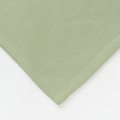 Sage Green Custom Monogram Name Fleece Deken (Hoek)