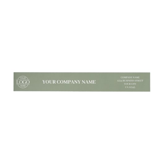 Sage Green Custom Simple Business Logo Branded (Individueel)