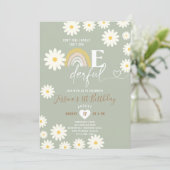 Sage Green Daisy is niet een feestelijke verjaarda Kaart (Staand voorkant)