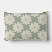 Sage Green Daisy Monogrammed Accessoirezak Etui (Achterkant)