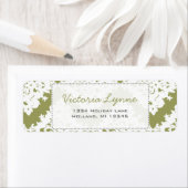 Sage Green Damask Return Label (Insitu)