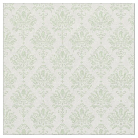 Sage Green Damask Stof (Close Up)