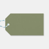 Sage Green Dank u voor uw zakelijke eenvoudige Cadeaulabel (Achterkant Horizontaal)