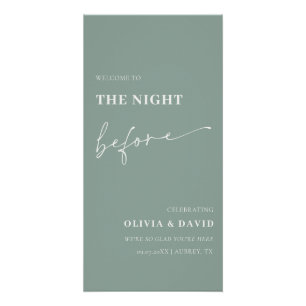 Sage Green de avond voor repetitie diner teken Perfect Poster