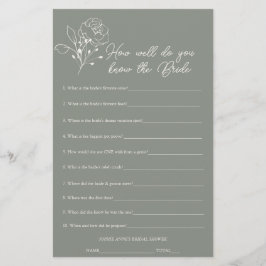 Sage Green die weet dat de bruid Vrijgezellenfeest