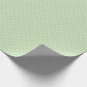 Sage Green Dotted Line Pattern for Baby Shower, Cadeaupapier (Hoek)