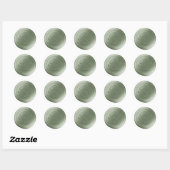 Sage Green Double Monogram Faux Wax Seal Stickers (Vel)