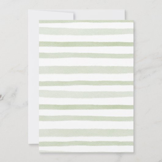 Sage Green Dove Baptism First Birthday Kaart (Achterkant)