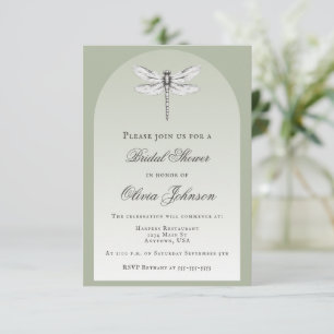 Sage Green Dragonfly Vrijgezellenfeest Kaart