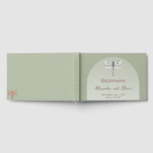 Sage Green Dragonfly Wedding Gastenboek (Volledig)
