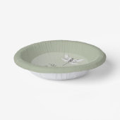 Sage Green Dragonfly Wedding Papieren Kommen (Gebogen)