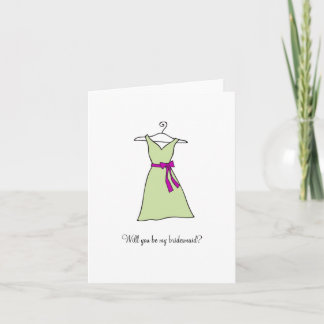 Sage Green Dress, wil je mijn bruidsmeisje zijn?