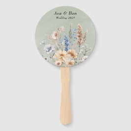 Sage Green Dusty Blue Wildflowers Wedding Handwaaier