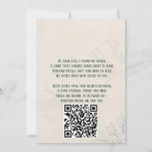 Sage Green Dusty Roos Botanical Floral Wedding Inv Kaart (Achterkant)