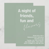 Sage Green een avond van leuke vrienden repetitie  Kaart (Voorkant / Achterkant)