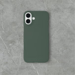 Sage Green Eenvoudige Minimalist iPhone 16 Plus Hoesje<br><div class="desc">Eenvoudig massief salie groen.</div>