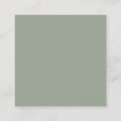 Sage Green Elegance | RSVP met QR-code Informatiekaartje (Achterkant)