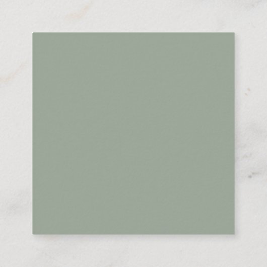 Sage Green Elegance | RSVP met QR-code Informatiekaartje (Achterkant)