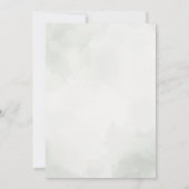 Sage Green Elegant Botanical Greenery Wedding Kaart (Achterkant)