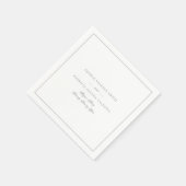 Sage Green Elegant Calligraphy Framed Wedding Servet (Hoek)