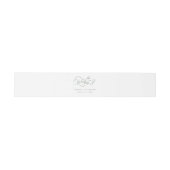 Sage Green Elegant Charm Script Wedding Uitnodigingen Wikkel (Vlak)