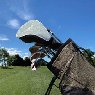 Sage Green Elegant Damask Golfheadcover