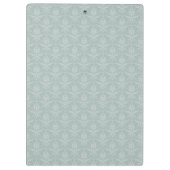 Sage Green Elegant Damask Klembord (Achterkant)