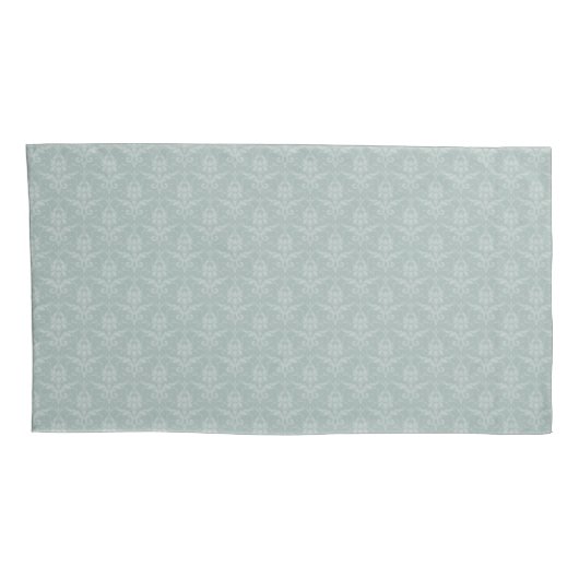 Sage Green Elegant Damask Kussensloop (Achterkant-Rechts)
