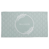 Sage Green Elegant Damask Kussensloop (Voorkant-Rechts)