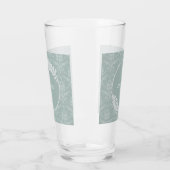 Sage Green Elegant Damask Speciaal glas (Links)