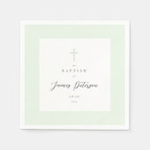 Sage Green Elegant dooppapier servet (Voorkant)