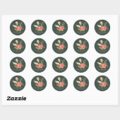 Sage Green Elegant Home Business Bakery Ronde Sticker (Vel)