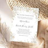 Sage Green Elegant Huwelijk Formeel Kaart