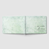 Sage Green Elegant Wedding Guest Book Gastenboek (Volledig)