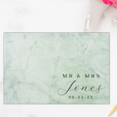 Sage Green Elegant Wedding Guest Book Gastenboek