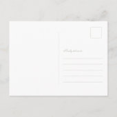 Sage Green Elegant Wedding Save The Date Uitnodiging Briefkaart (Achterkant)