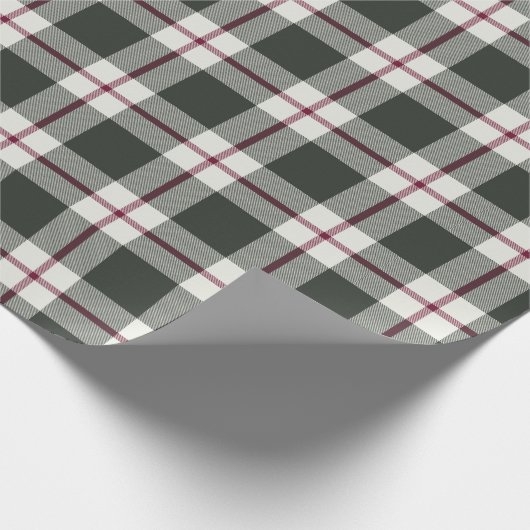 Sage Green en Berry Red Pset met kerstfeestdag Cadeaupapier (Hoek)