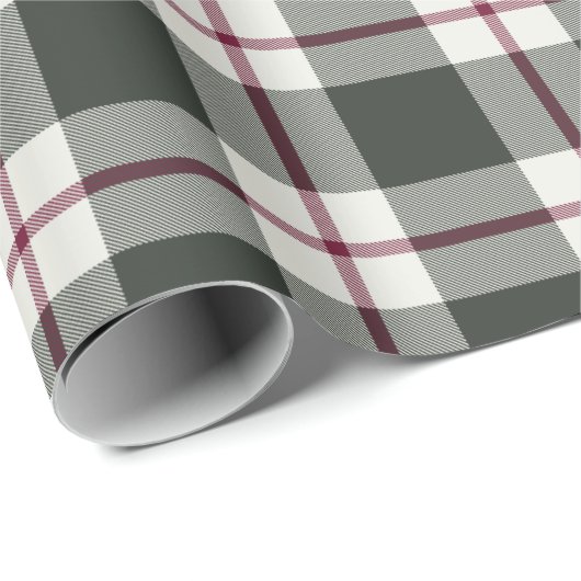 Sage Green en Berry Red Pset met kerstfeestdag Cadeaupapier (Rol Hoek)