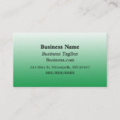 Sage Green en Black Simple Business Visitekaartje (Voorkant)