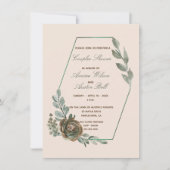Sage Green en Blush Couples Wedding Shower Kaart (Voorkant)
