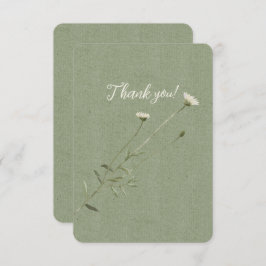 Sage Green en een eenpersoons Daisy Bedankkaart