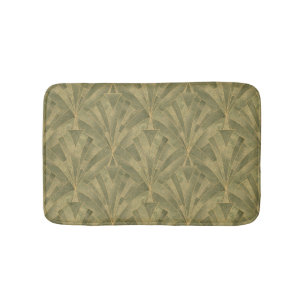 Sage Green en Gold Art Deco Patroon Badmat
