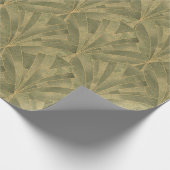 Sage Green en Gold Art Deco Patroon Cadeaupapier (Hoek)
