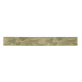 Sage Green en Gold Art Deco Patroon Satijnen Lint (Voorkant)