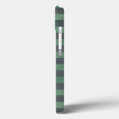 Sage Green en Grey Stripes Pattern Case-Mate iPhone Case (Achterkant / Links)