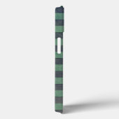 Sage Green en Grey Stripes Pattern Case-Mate iPhone Case (Achterkant / Rechts)